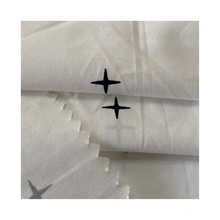 Newest design 100% cotton printed star woven plain poplin fabric